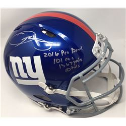 Odell Beckham Jr. Signed Giants Limited Edition Full-Size Authentic On-Field Speed Helmet Inscribed 
