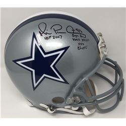 Michael Irvin Signed Cowboys Limited Edition Full-Size Authentic On-Field Helmet Inscribed "HOF 2007