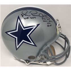 Michael Irvin Signed Cowboys Limited Edition Full-Size Authentic On-Field Helmet Inscribed "HOF 2007