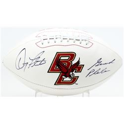 Doug Flutie  Gerard Phelan Signed Boston College Eagles Logo Football (JSA COA)