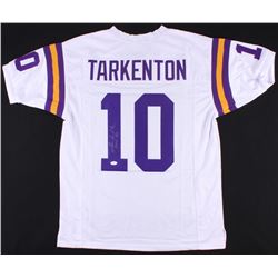 Fran Tarkenton Signed Vikings Jersey Inscribed "HOF 86" (JSA COA)