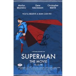 Richard Donner Signed "Superman" 12x18 Movie Poster (PSA COA)