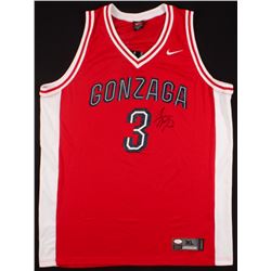 Adam Morrison Signed Gonzaga Bulldogs Jersey (JSA COA)
