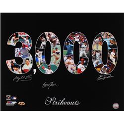 Gaylord Perry, Fergie Jenkins  Tom Seaver Signed "3,000 Strikouts" 16x20 Photo (MAB Hologram)