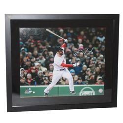 J.D. Martinez Signed Red Sox "Grand Slam" 20x24 Custom Framed Photo Display (Steiner COA)