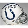 Image 1 : Lenny Moore Signed Colts Mini Helmet Inscribed "HOF 75" (JSA COA)