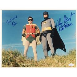 Adam West  Burt Ward Signed "Batman" 11x14 Photo Inscribed "Robin"  "Batman" (JSA COA)