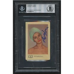 Sophia Loren Signed A Star Bilder #102 Sophia Loren (BGS Encapsulated)