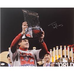Tony La Russa Signed Cardinals 2011 World Series Champions 16x20 Photo (JSA COA)