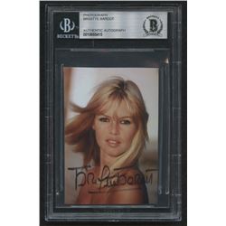 Brigitte Bardot Signed 2.5x3.5 Photo (BGS Encapsulated)