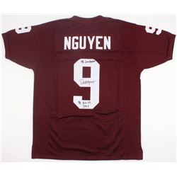 Dat Nguyen Signed Texas AM Jersey Inscribed "'98 Lombardi"  "'98 Big XII DPOY" (JSA COA)