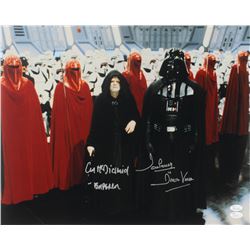 Ian McDiarmid  David Prowse Signed "Star Wars" 16x20 Photo Inscribed "- Emperor"  "Is Darth Vader" (