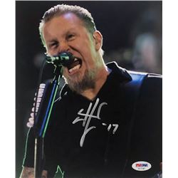 James Hetfield Signed 8x10 Photo Inscribed "17" (PSA COA)