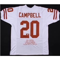 Earl Campbell Signed Texas Longhorns Career Highlight Stat Jersey Inscribed "HT 77" (JSA COA)