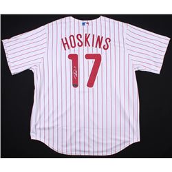 Rhys Hoskins Signed Phillies Jersey (Radtke COA)