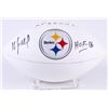 Image 1 : Kevin Greene Signed Steelers Logo Football Inscribed "HOF 16" (Radtke Hologram)