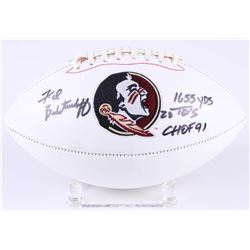 Fred Biletnikoff Signed Florida State Seminoles Logo Football Inscribed "1655 yds", "20TDs"  "CHOF 9