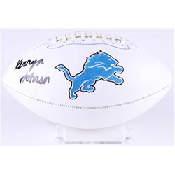 Kerryon Johnson Signed Lions Logo Football  (Radtke Hologram)