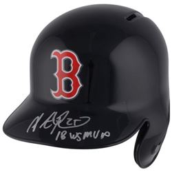 Steve Pearce Signed Red Sox Full-Size Batting Helmet Inscribed "18 WS MVP" (MLB Hologram  Fanatics H