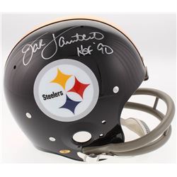Jack Lambert Signed Steelers Full-Size Throwback Suspension Helmet Inscribed "HOF '90" (JSA COA)