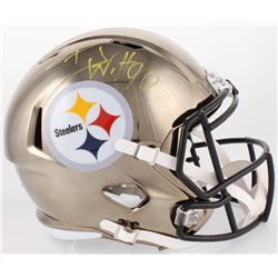 T. J. Watt Signed Steelers Full-Size Chrome Speed Helmet (JSA COA  Watt Hologram)