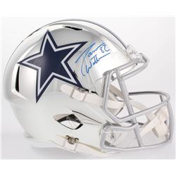 Jason Witten Signed Cowboys Full-Size Chrome Speed Helmet (JSA COA  Witten Hologram)