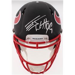 J.J. Watt Signed Texans Full-Size Matte Black Authentic On-Field Speed Helmet (JSA COA  Watt Hologra