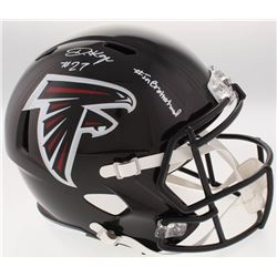 Damontae Kazee Signed Falcons Full-Size Speed Helmet Inscribed "#InBrotherhood" (Radtke COA)