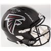Image 1 : Damontae Kazee Signed Falcons Full-Size Speed Helmet Inscribed "#InBrotherhood" (Radtke COA)