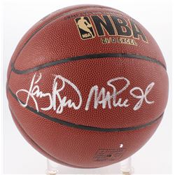 Magic Johnson  Larry Bird Signed NBA Basketball (Radtke COA)