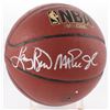 Image 1 : Magic Johnson  Larry Bird Signed NBA Basketball (Radtke COA)