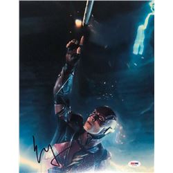 Ezra Miller Signed "Justice League" 11x14 Photo (PSA COA)