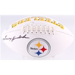 Terry Bradshaw Signed Pittsburgh Steelers Logo Football (JSA COA  Terry Bradshaw Hologram)