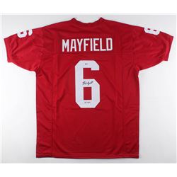 Baker Mayfield Signed Oklahoma Sooners Jersey Inscribed "'17 H.T." (Beckett COA)