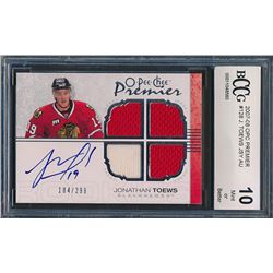 2007-08 OPC Premier #128 Jonathan Toews JSY AU RC (BCCG 10)