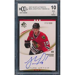 2007-08 SP Authentic #203 Jonathan Toews AU RC (BCCG 10)