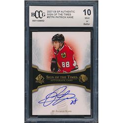 2007-08 SP Authentic Sign of the Times #STPK Patrick Kane (BCCG 10)