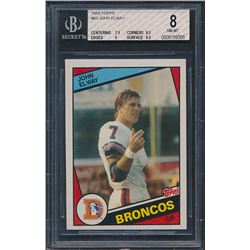 1984 Topps #63 John Elway RC (BVG 8)
