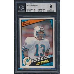 1984 Topps #123 Dan Marino PB RC (BGS 9)
