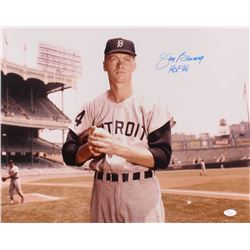 Jim Bunning Signed Detroit Tigers 16x20 Photo Inscribed "HOF 96" (JSA COA)