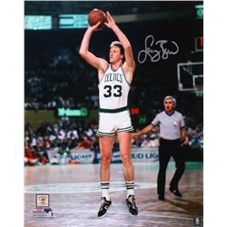 Larry Bird Signed Boston Celtics 16x20 Photo (Beckett Hologram)