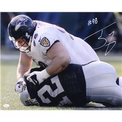 Tony Siragusa Signed Baltimore Ravens 16x20 Photo (JSA COA)