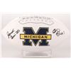 Image 1 : Jourdan Lewis Signed Michigan Wolverines Logo Football Inscribed "Go Blue" (JSA COA)