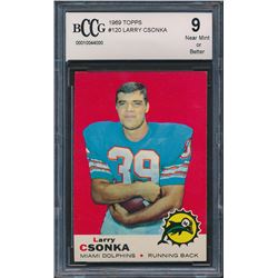 1969 Topps #120 Larry Csonka RC (BCCG 9)
