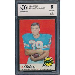 1969 Topps #120 Larry Csonka RC (BCCG 8)