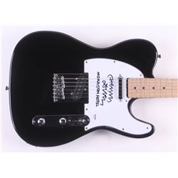 Henry Diltz Signed 39" Electric Guitar Inscribed "Morrison Hotel" (PSA Hologram)