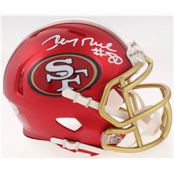 Jerry Rice Signed San Francisco 49ers Blaze Speed Mini Helmet (Beckett COA)