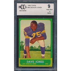 1963 Topps #44 Deacon Jones RC (BCCG 9)