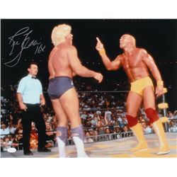 Ric Flair Signed WWE 16x20 Photo Inscribed "16x" (JSA COA)