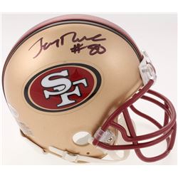 Jerry Rice Signed San Francisco 49ers Mini Helmet (Beckett COA)